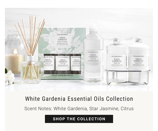 White Gardenia Essential Oils Collection - Scent Notes: White Gardenia, Star Jasmine, Citrus - shop the collection