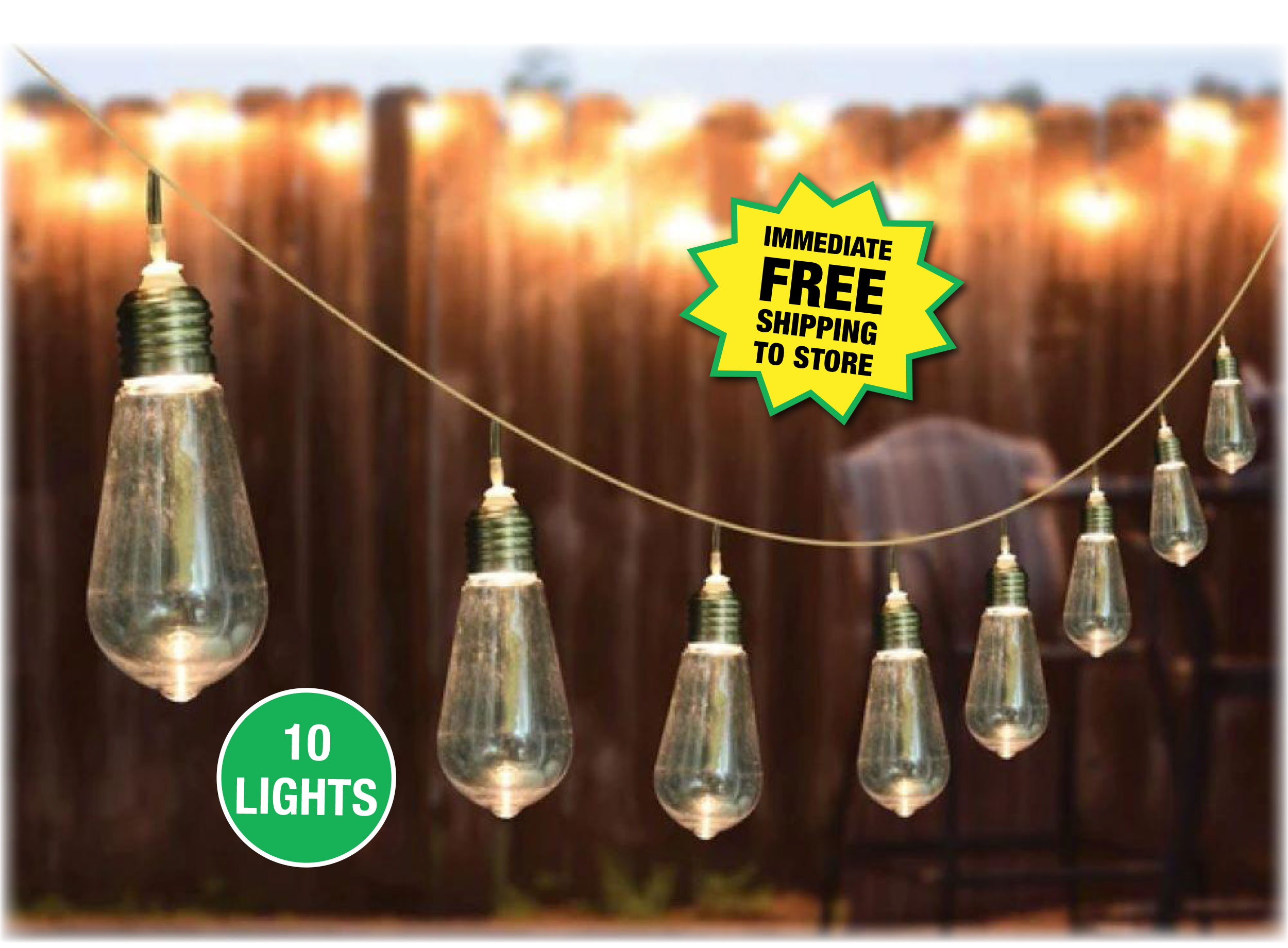 Solar-Powered LED String Light - ONLY $6.99 After Rebate*!