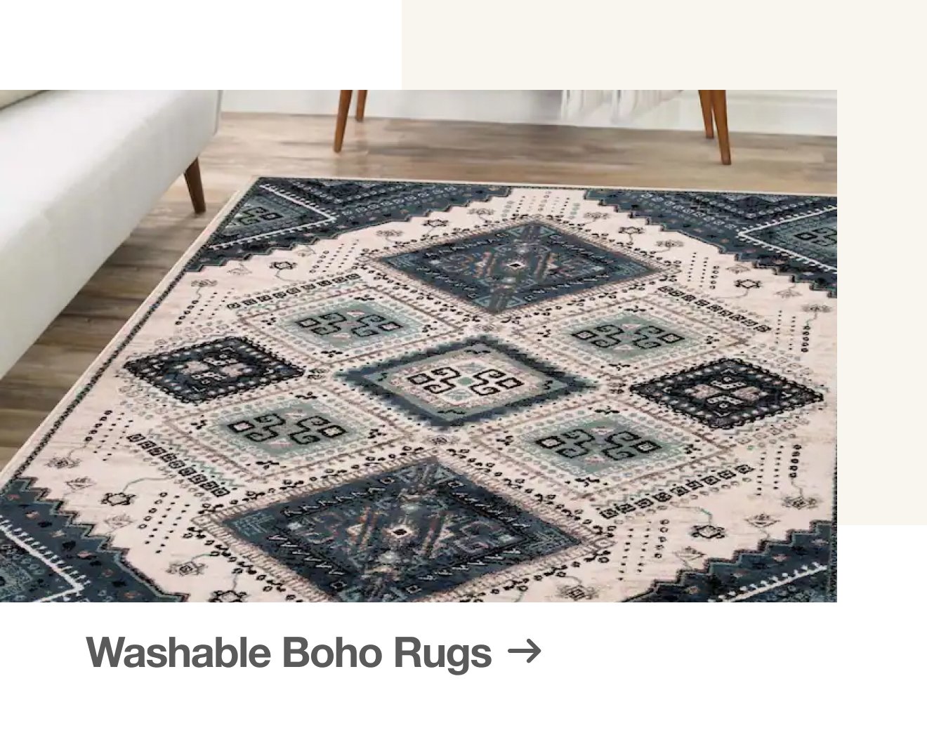 Save on Washable Boho Rugs