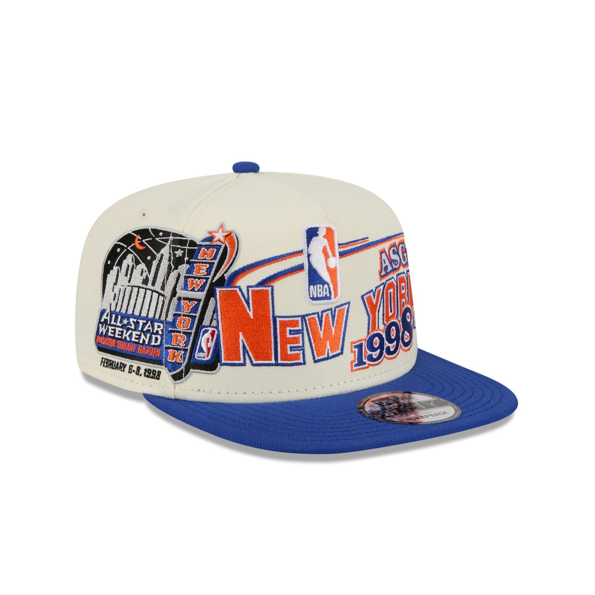 Image of New York Knicks Hardwood Classics 1998 All-Star Game 9FIFTY A-Frame Snapback Hat