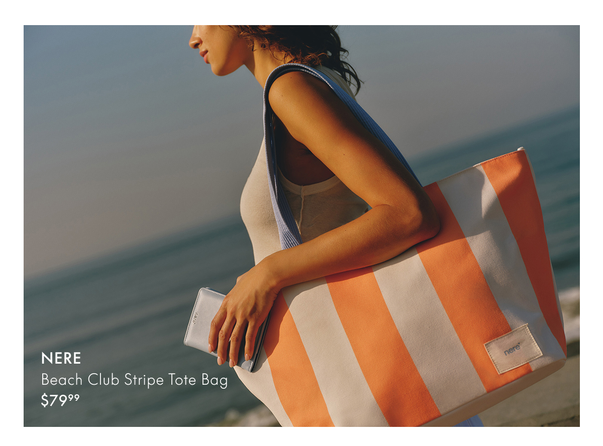 NERE Beach Club Stripe Tote Bag