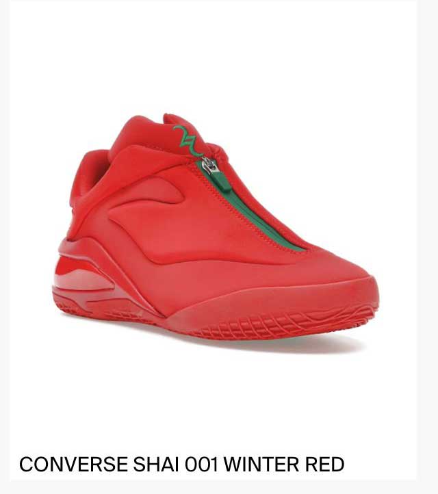 CONVERSE SHAI 001 WINTER RED