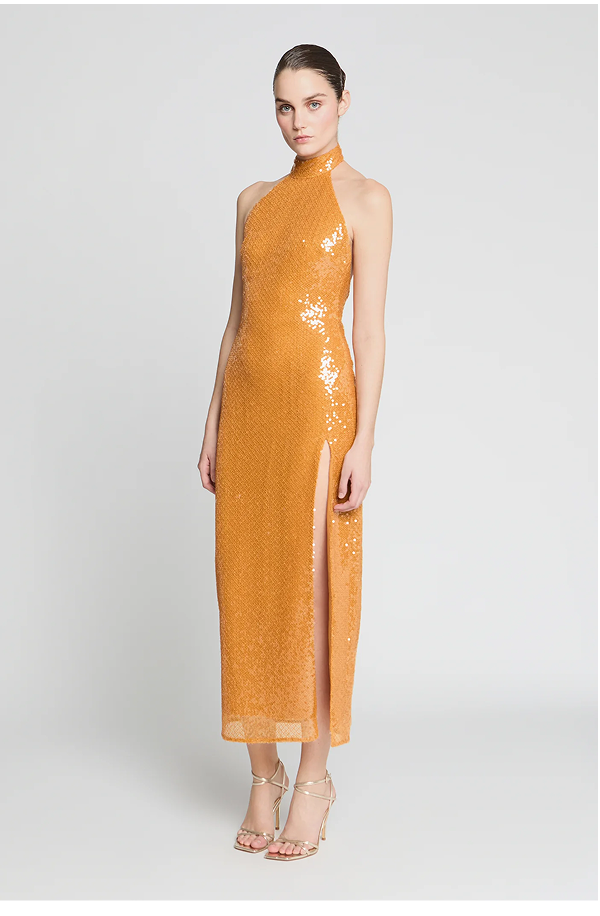 Alva Sequin Midi Dress