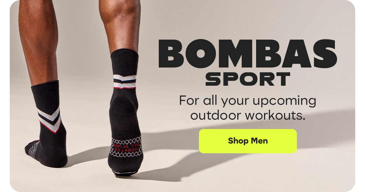 BOMBAS SPORT | For all your upcoming outdoor workouts. | Shop Men