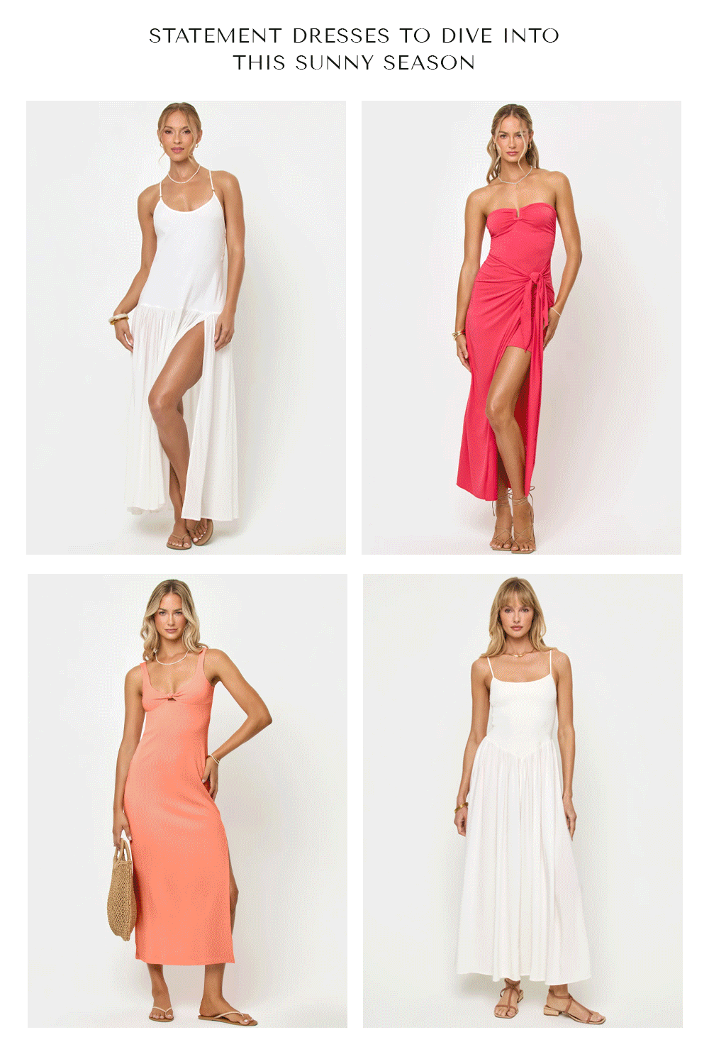 Statement dresses to dive into this sunny season - Shop Now!