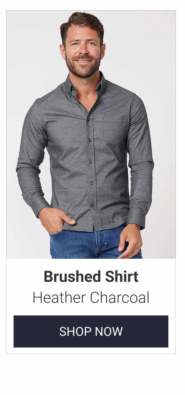Heather Charcoal Brushed Shirt