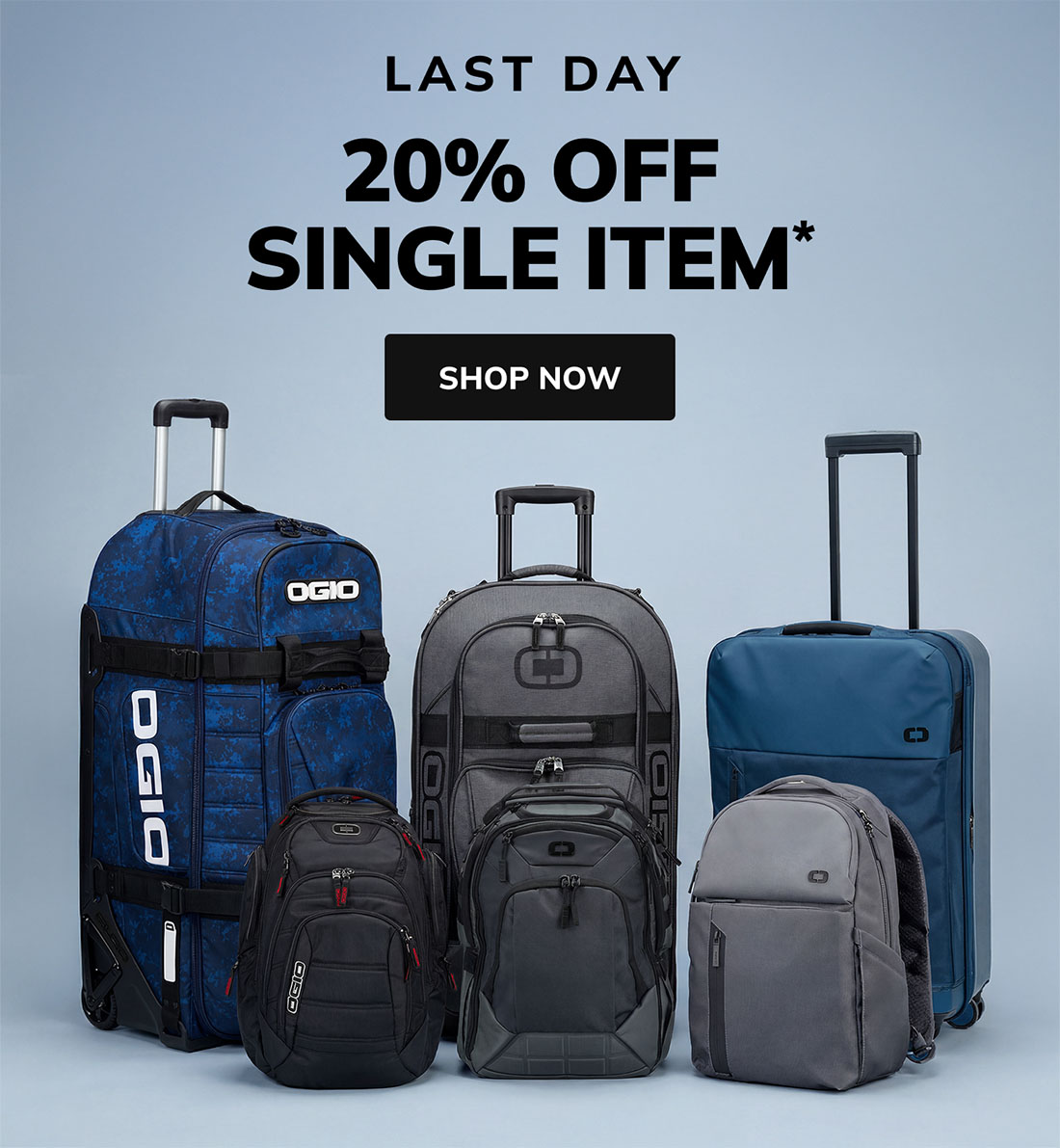Last day of flash sale: 20% off single item