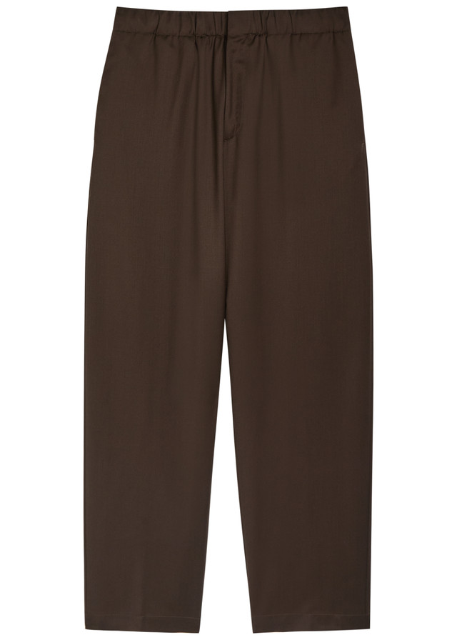 LARDINI Tapered-leg cotton trousers