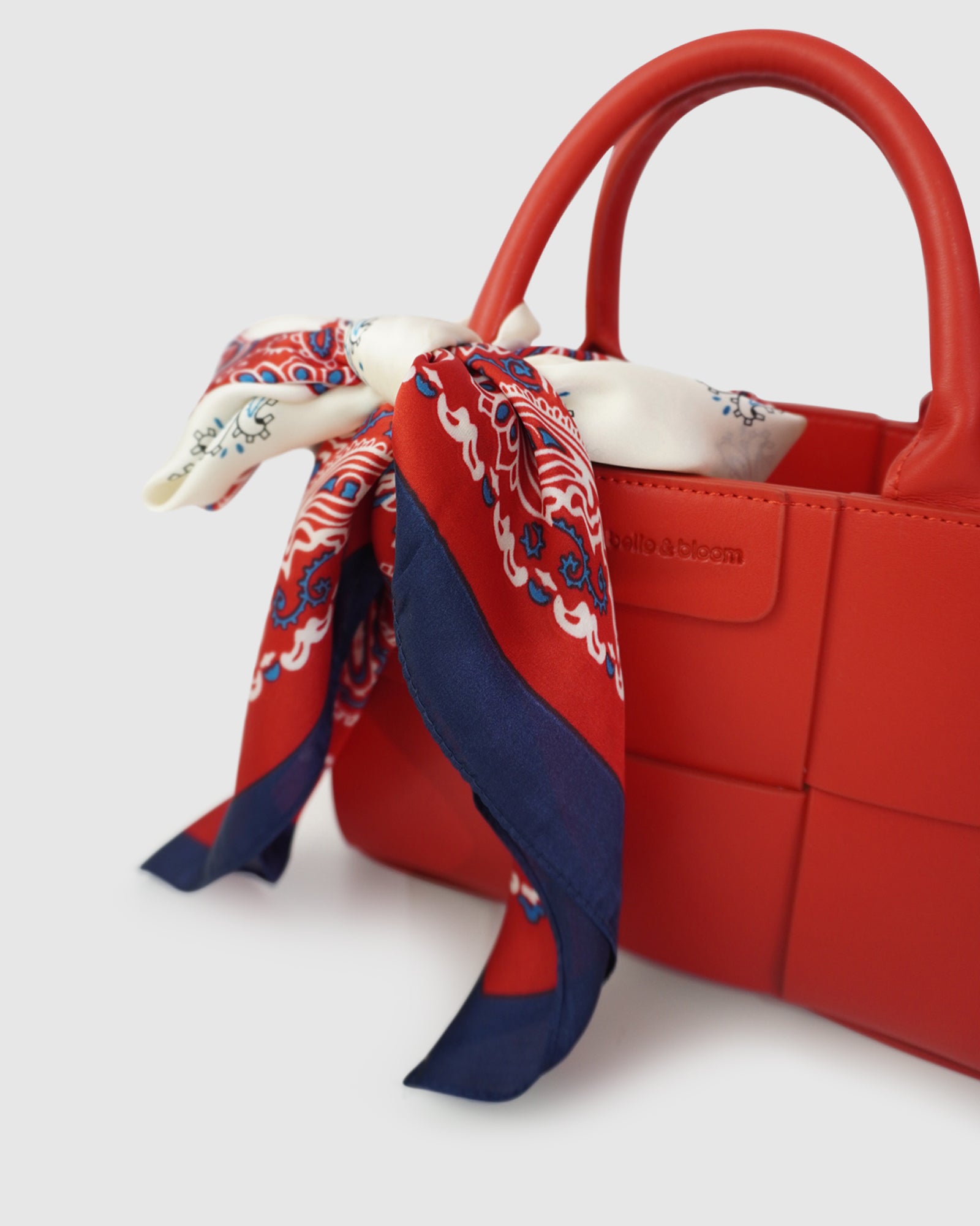 Image of Jolene Fashion Scarf - Red/Navy