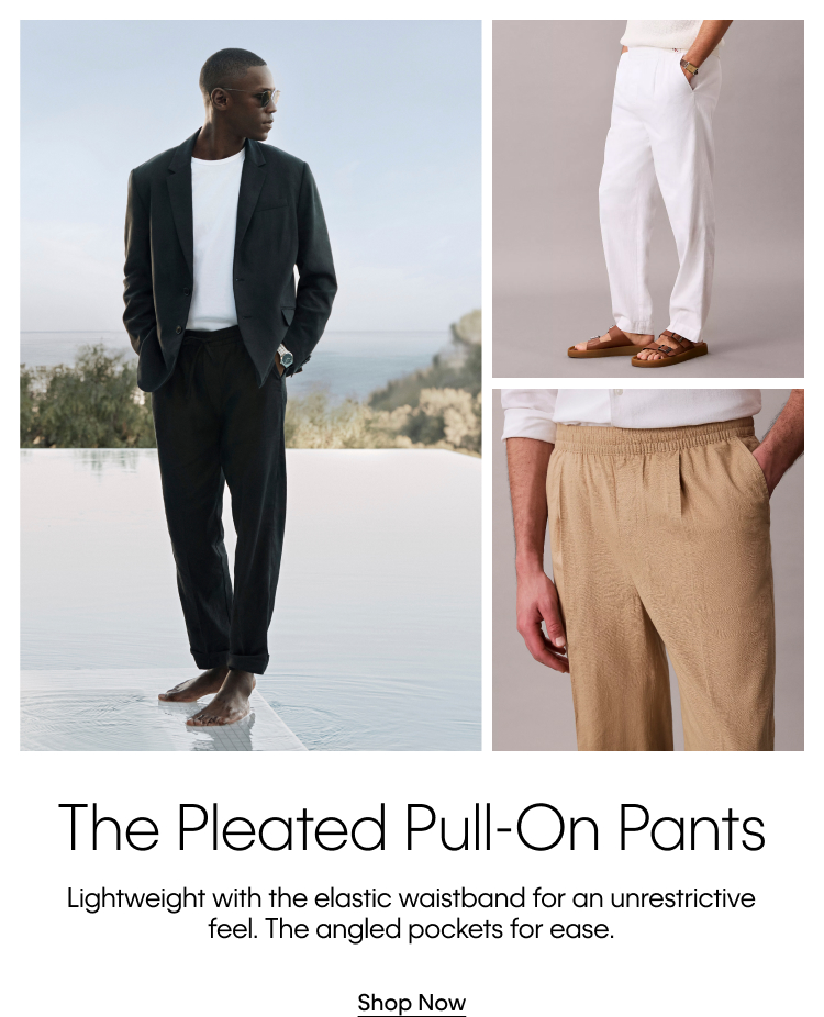 The Pleated Pull-On Pants | Shop Linen Pants