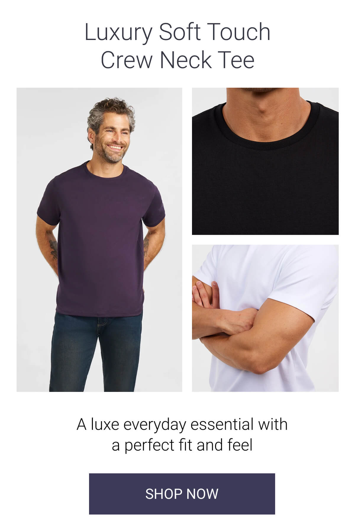 Luxury Soft Touch Crew Neck Tee