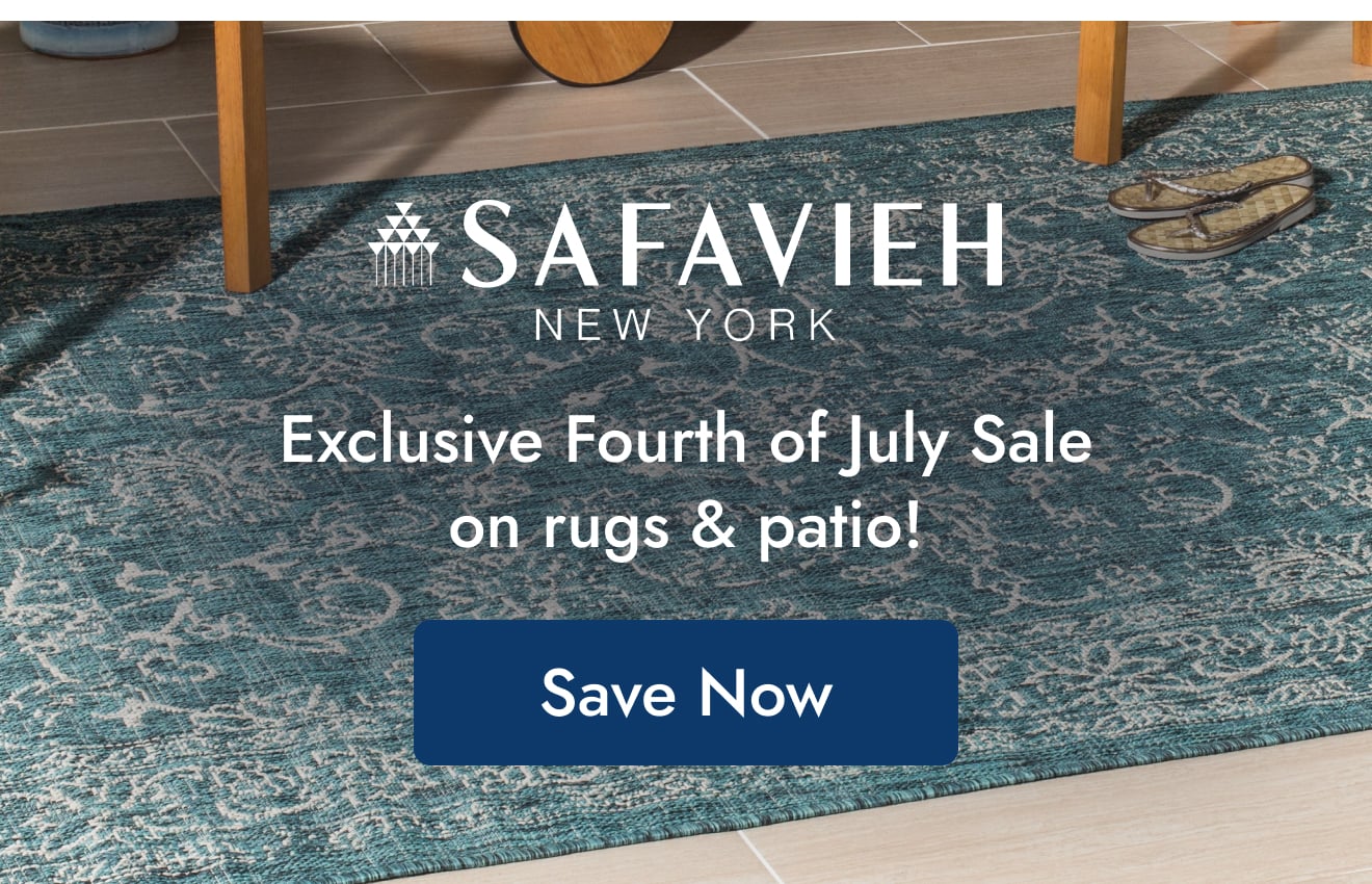 Safavieh: Exclusive 4th of July Sale on Rugs and Patio!
