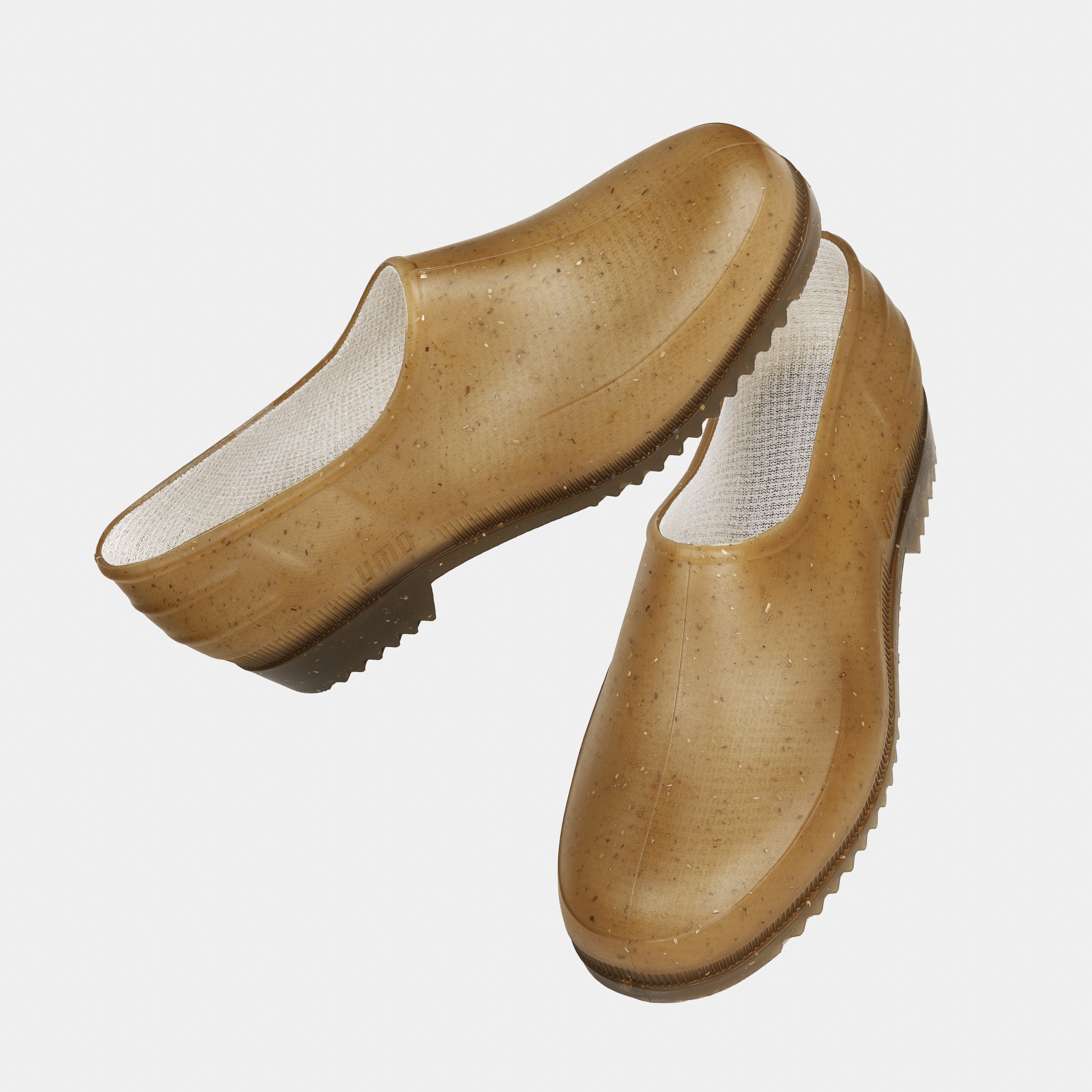 Image of French Recycled Hemp Garden Clogs in Sepia