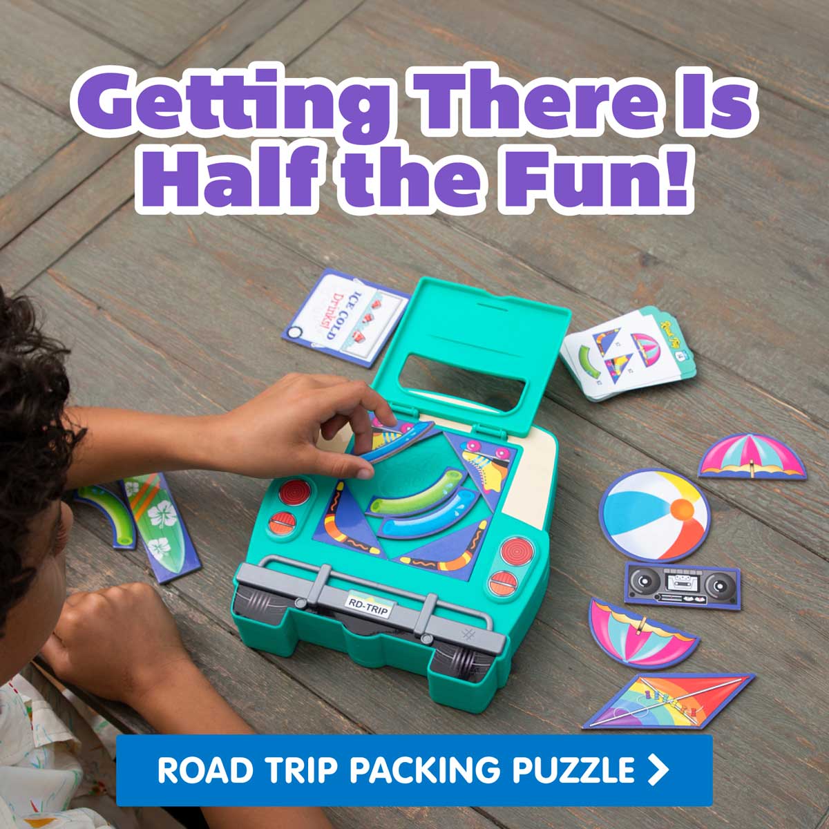 Getting There is Half the Fun! Road Trip Packing Puzzle! Shop Now!
