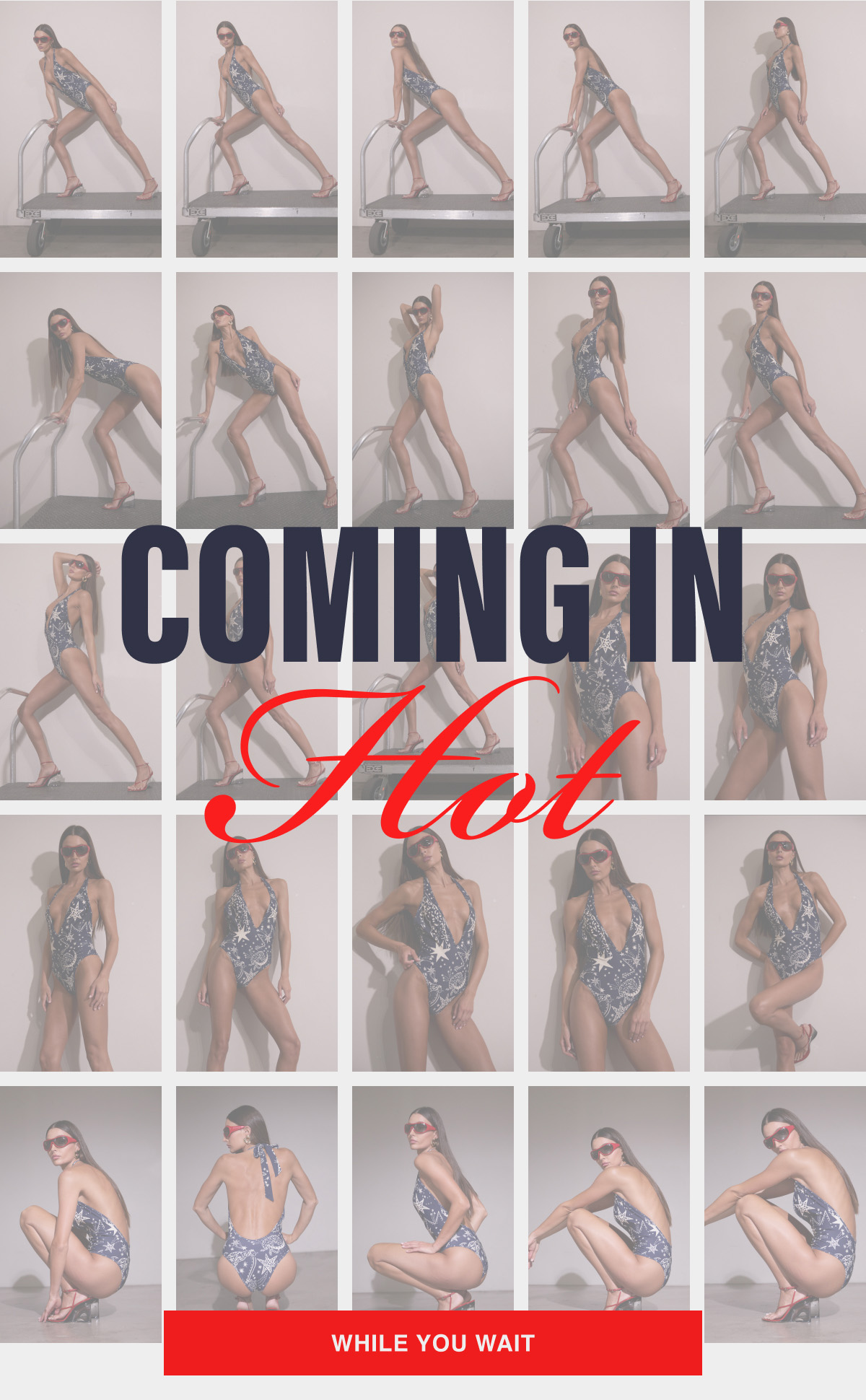 COMING IN HOT. WHILE YOU WAIT. SARDINA SWIM