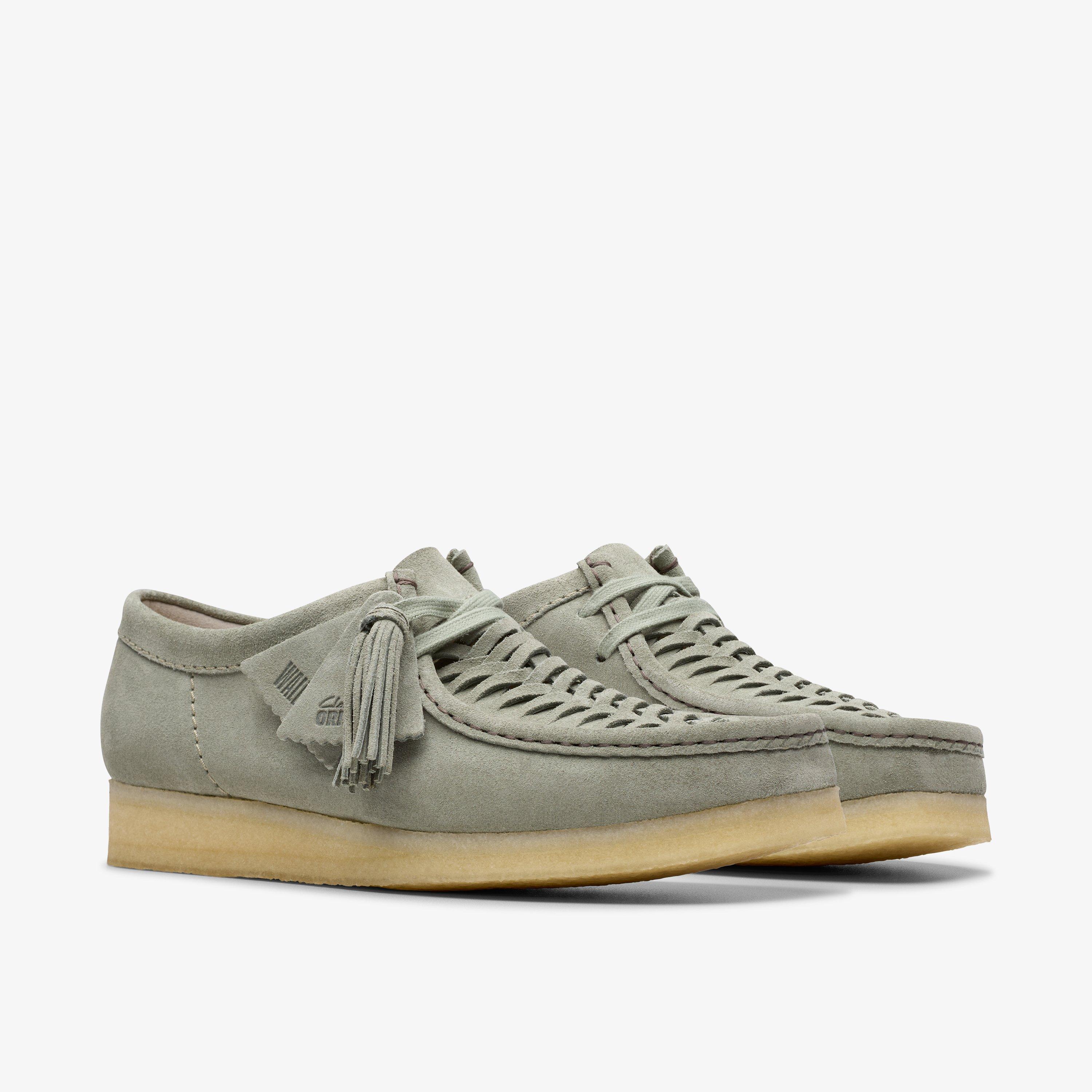 Wallabee Weave Sage Suede