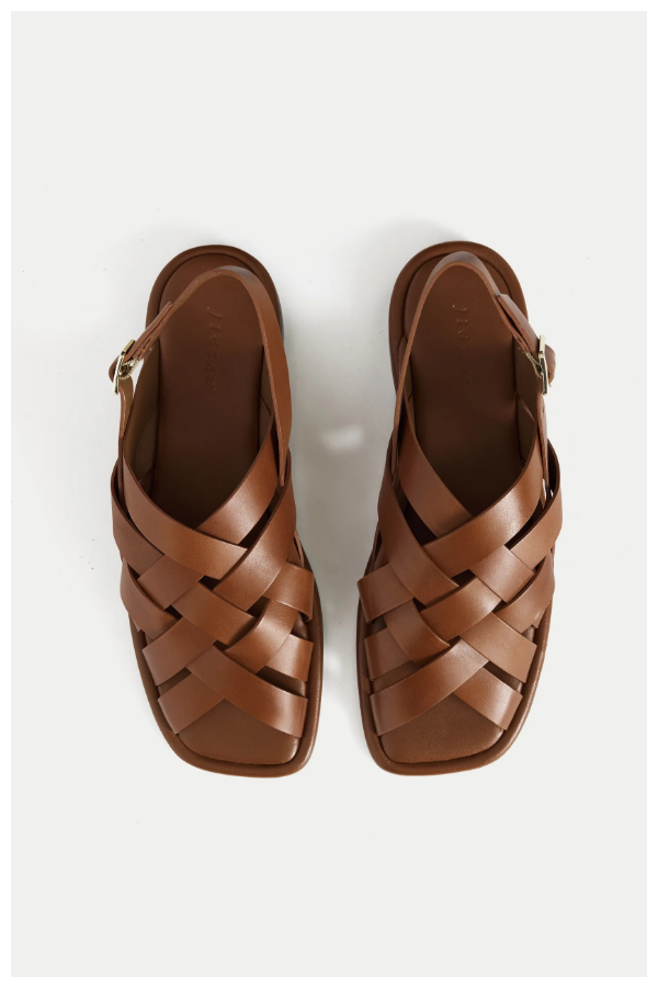 Woven Leather Fishermans Sandal