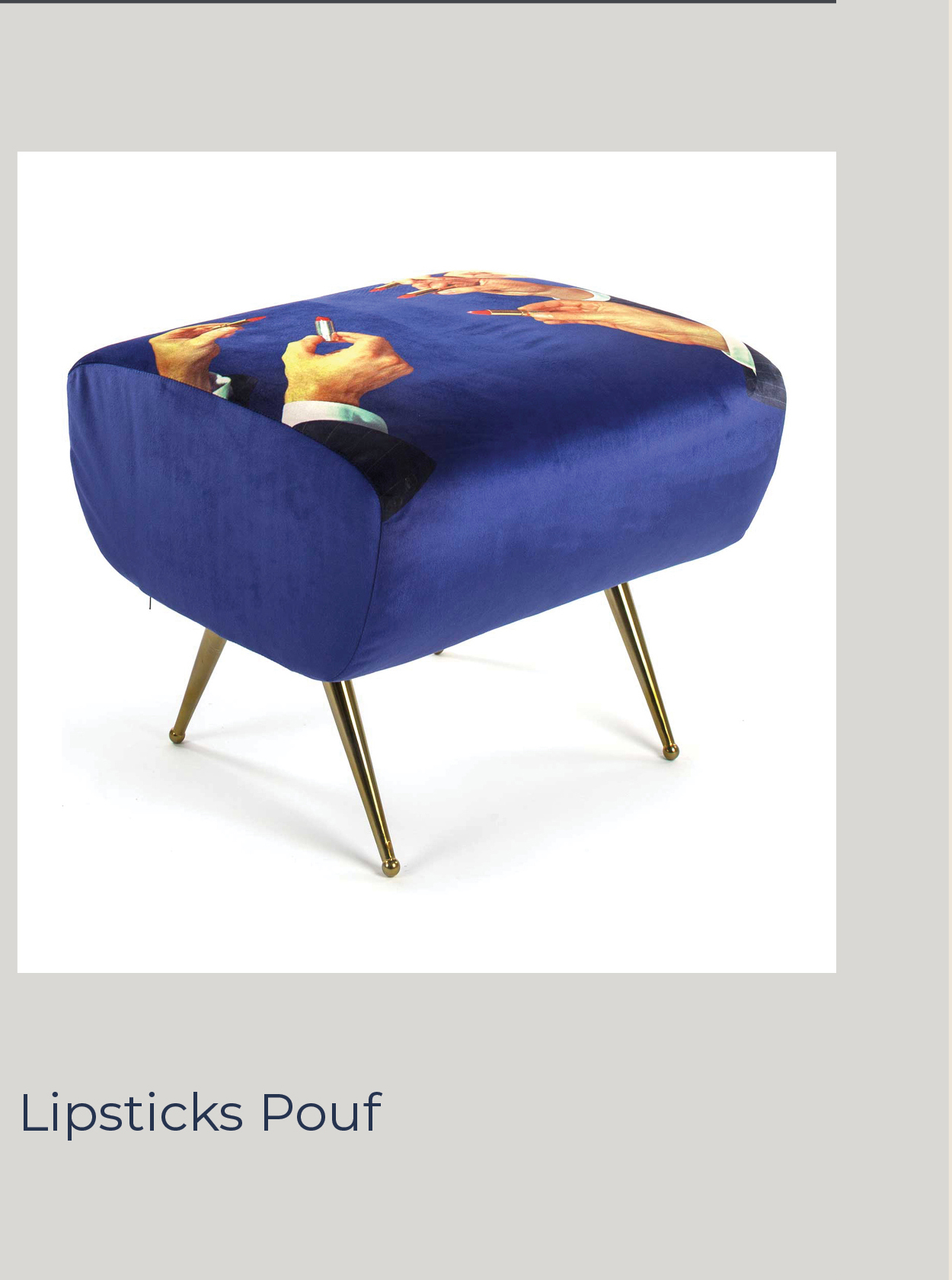 Lipsticks Pouf - Overstock