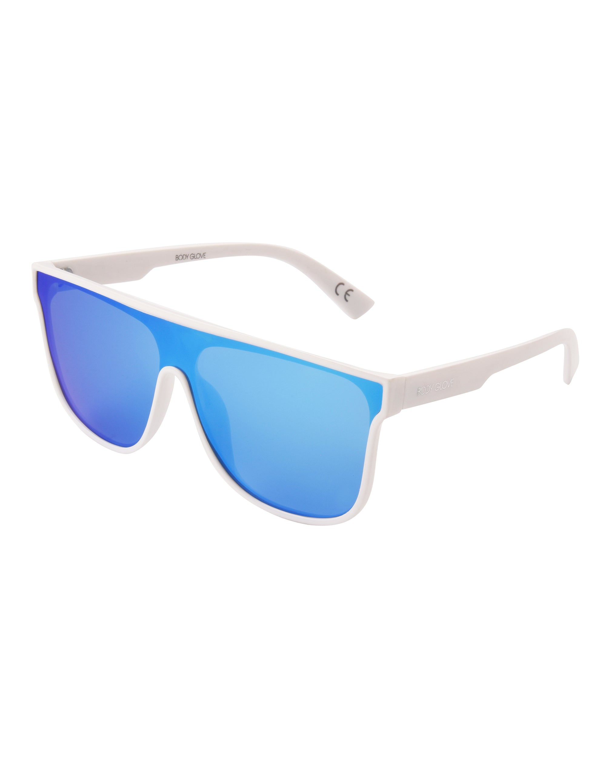 Image of Toby Shield Sunglasses - White