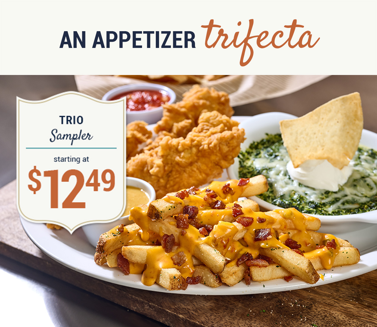 An appetizer trifecta