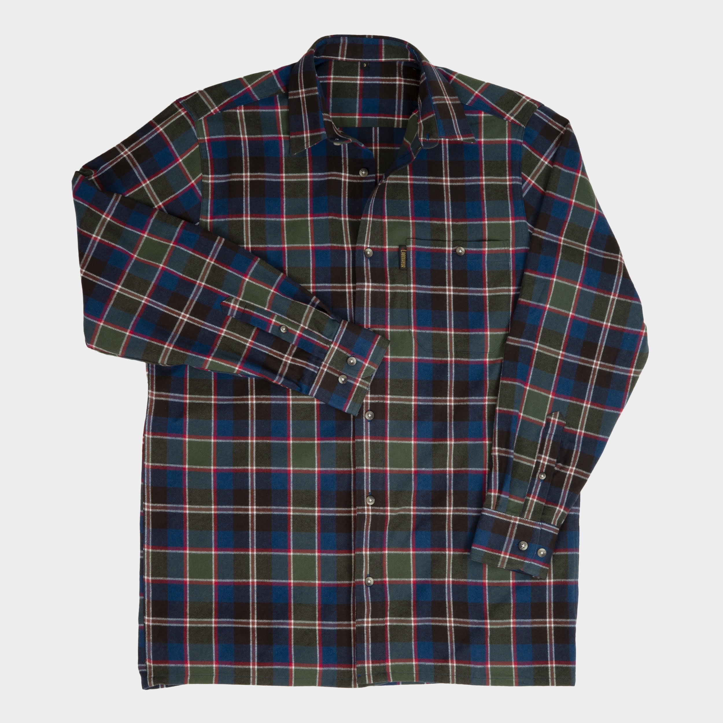 Image of Le Laboureur French Flannel Long Work Shirt in Multi