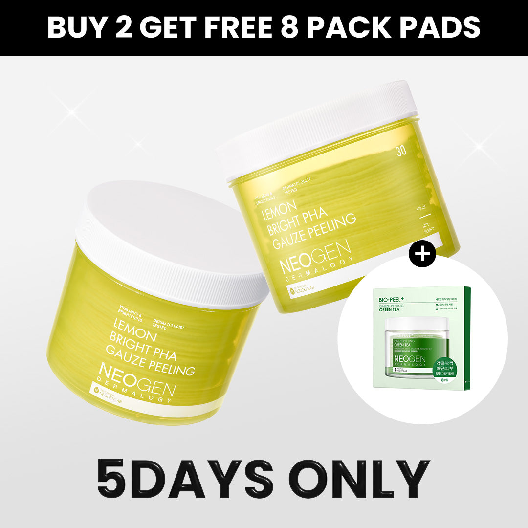 Buy 2 Lemon Bright Pha Gauze Peeling  (30 Pads) + free travel size (8 Pads)
