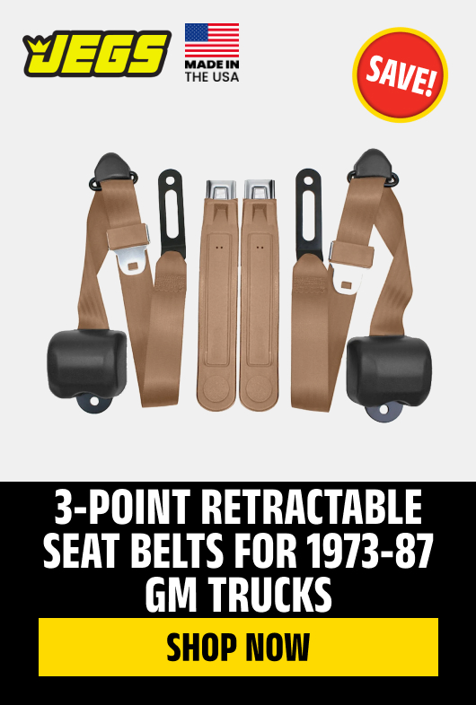 3-Point Retractable Seat Belts for 1973-87 GM Trucks