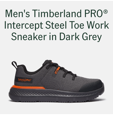 Men's Timberland PRO Intercept Steel Toe Work Sneaker In Dark Grey