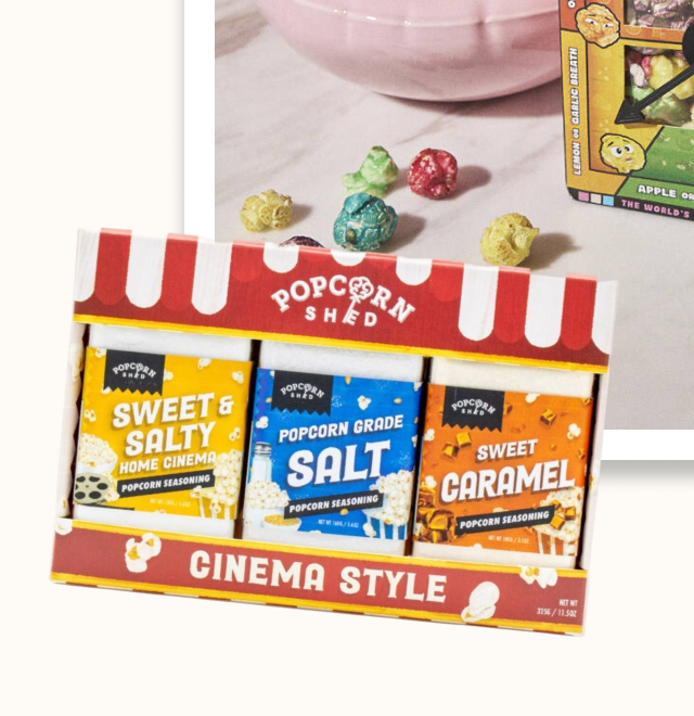 Popcorn Seasoning Cinema Style Bundle Three Pack Gift Set