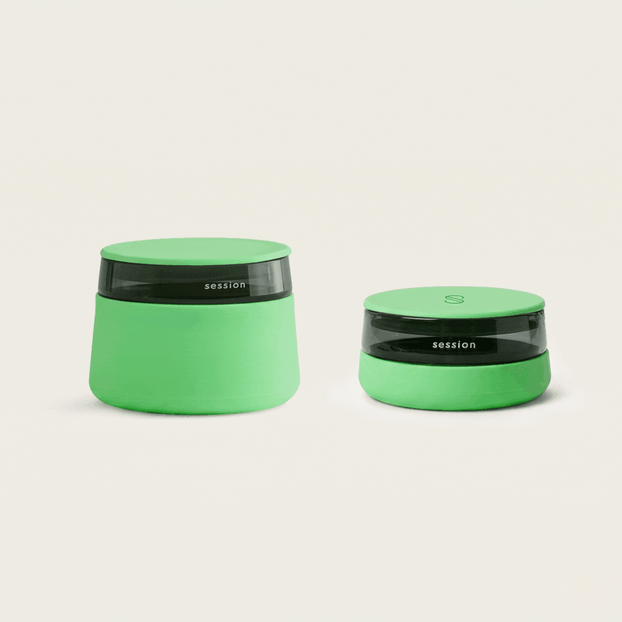 Stash Jar and  Asthray in glow lime