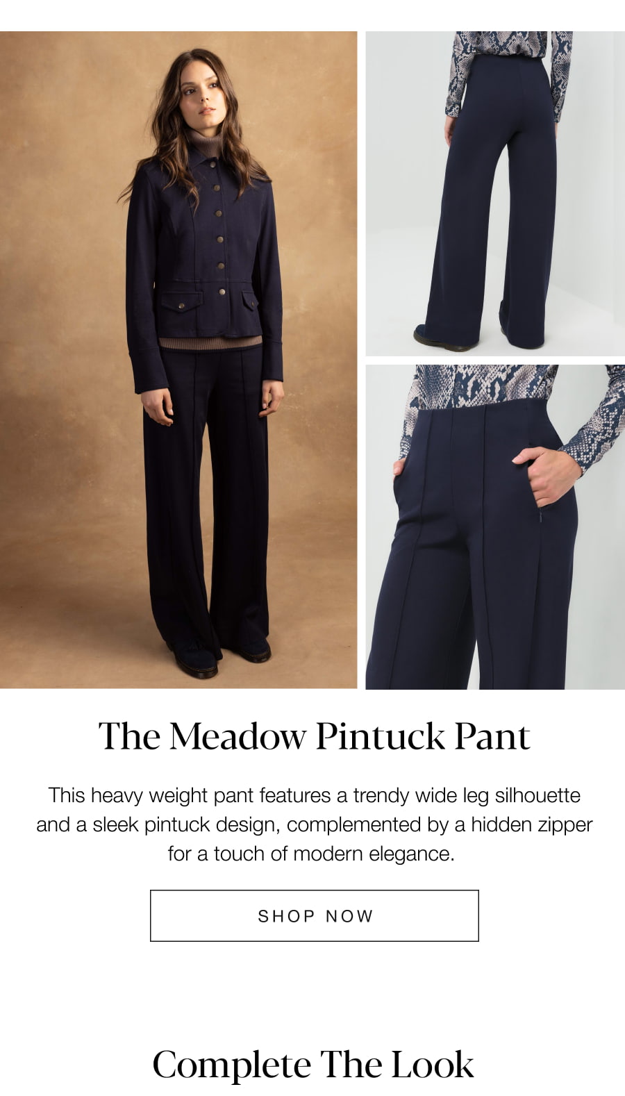 The Meadow Pintuck Pant.  SHOP NOW