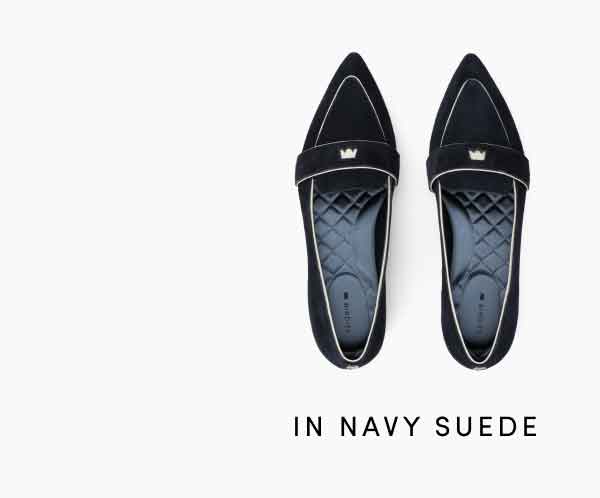 In Navy Suede