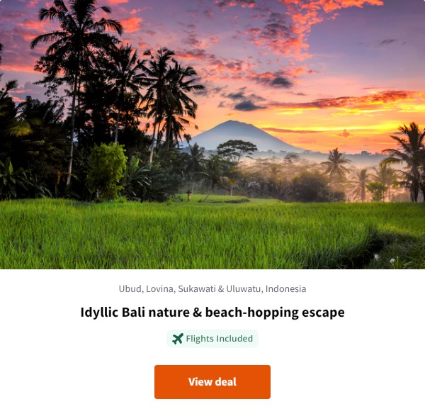 Idyllic Bali nature & beach-hopping escape