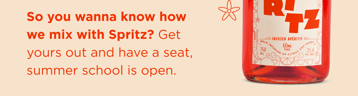 So you wanna know how we mix with spritz? Get yours out and have a seat, summer school is open.