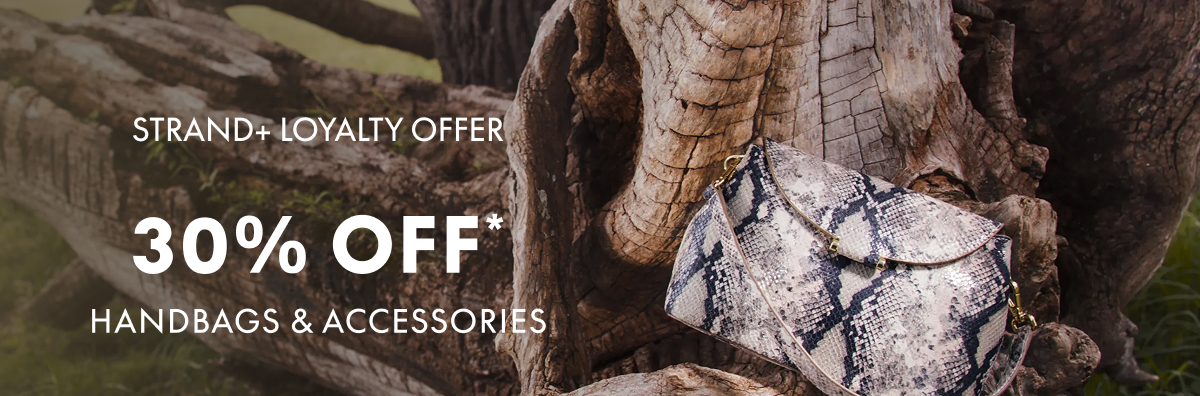 30% off* handbags and accessories