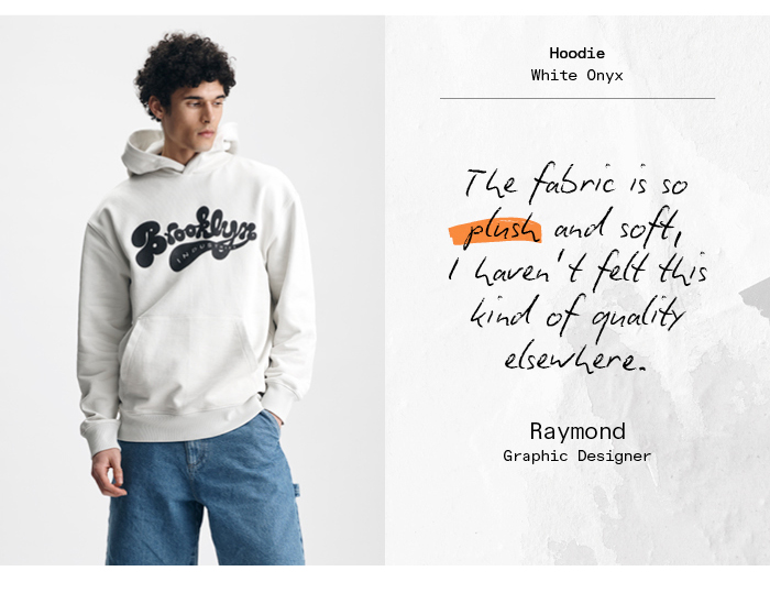 Hoodie White Onyx