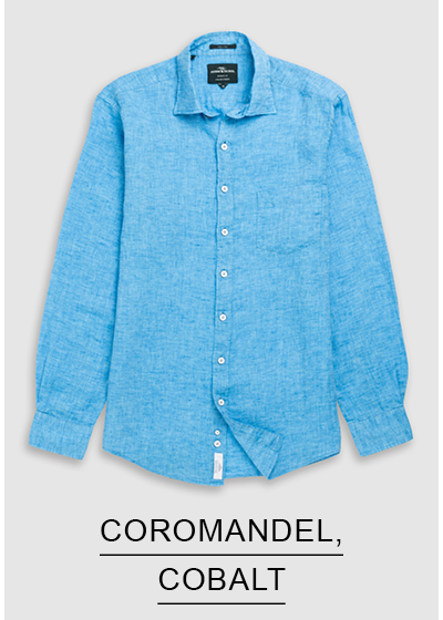 Shop Coromandel Sports Fit Shirt, Cobalt online and instore at Rodd & Gunn