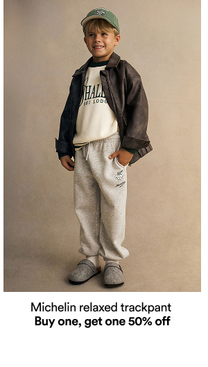 Michelin relaxed trackpant             Buy one, get one 50% off