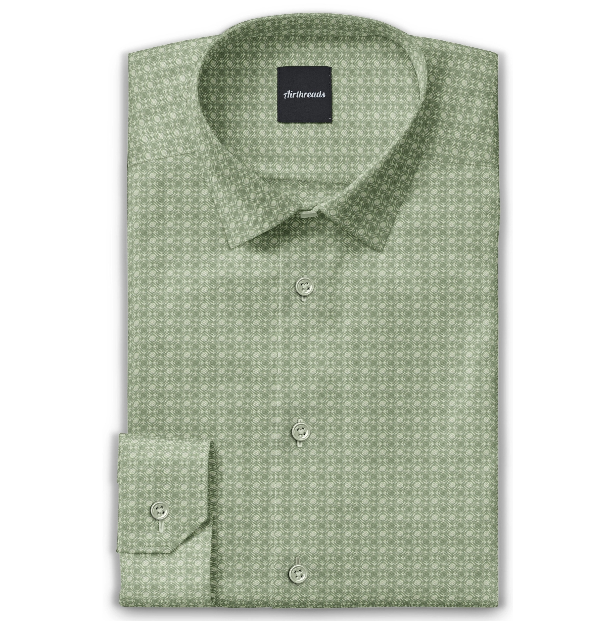 Image of Pure Cotton - Long Sleeve - Olive Green