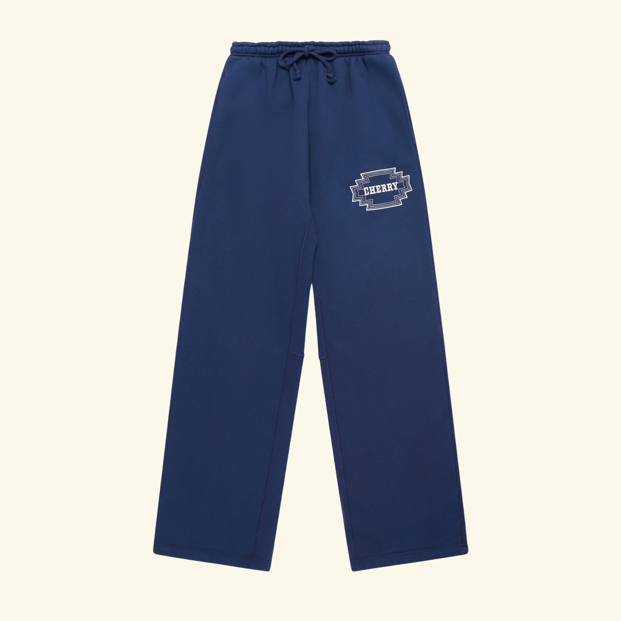 Image of Embroidered Navajo Parachute Sweatpants (Navy)
