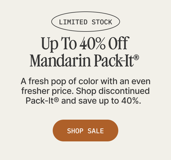 40% Off Pack-It Mandarin
