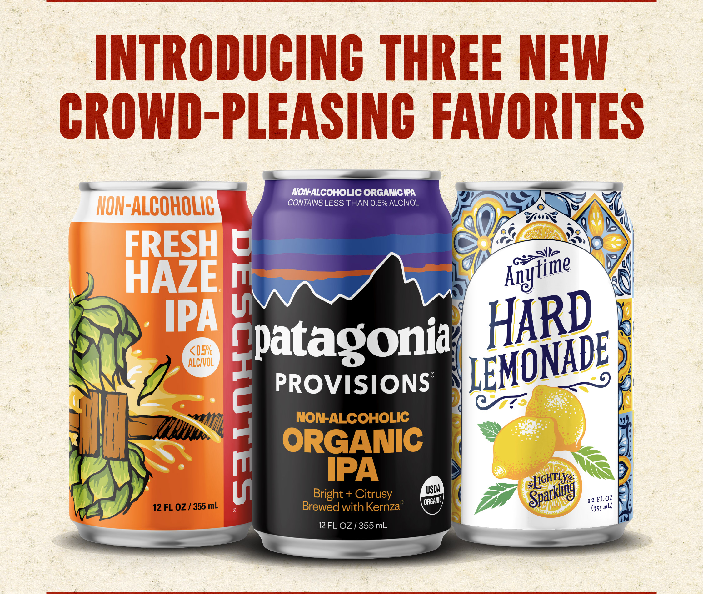 Introducing three new crowd-pleasing favorites with an image of our three new products
