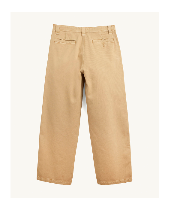 Wide Twill Pant - Tan