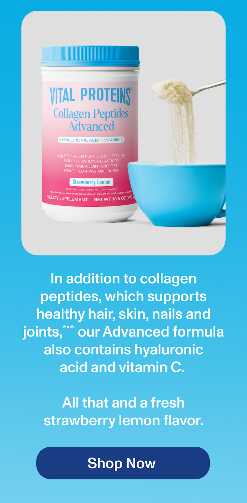 Strawberry Lemon Collagen Peptides Advanced