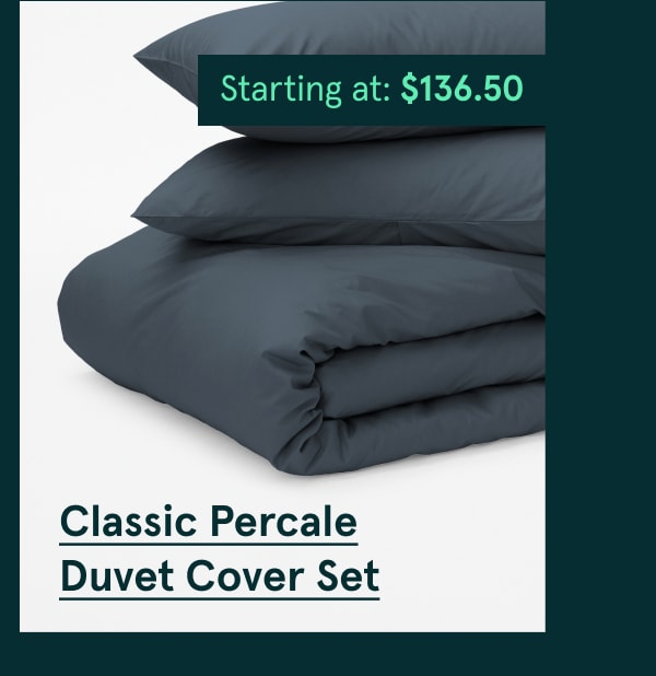 Classic Percale Duvet Cover Set