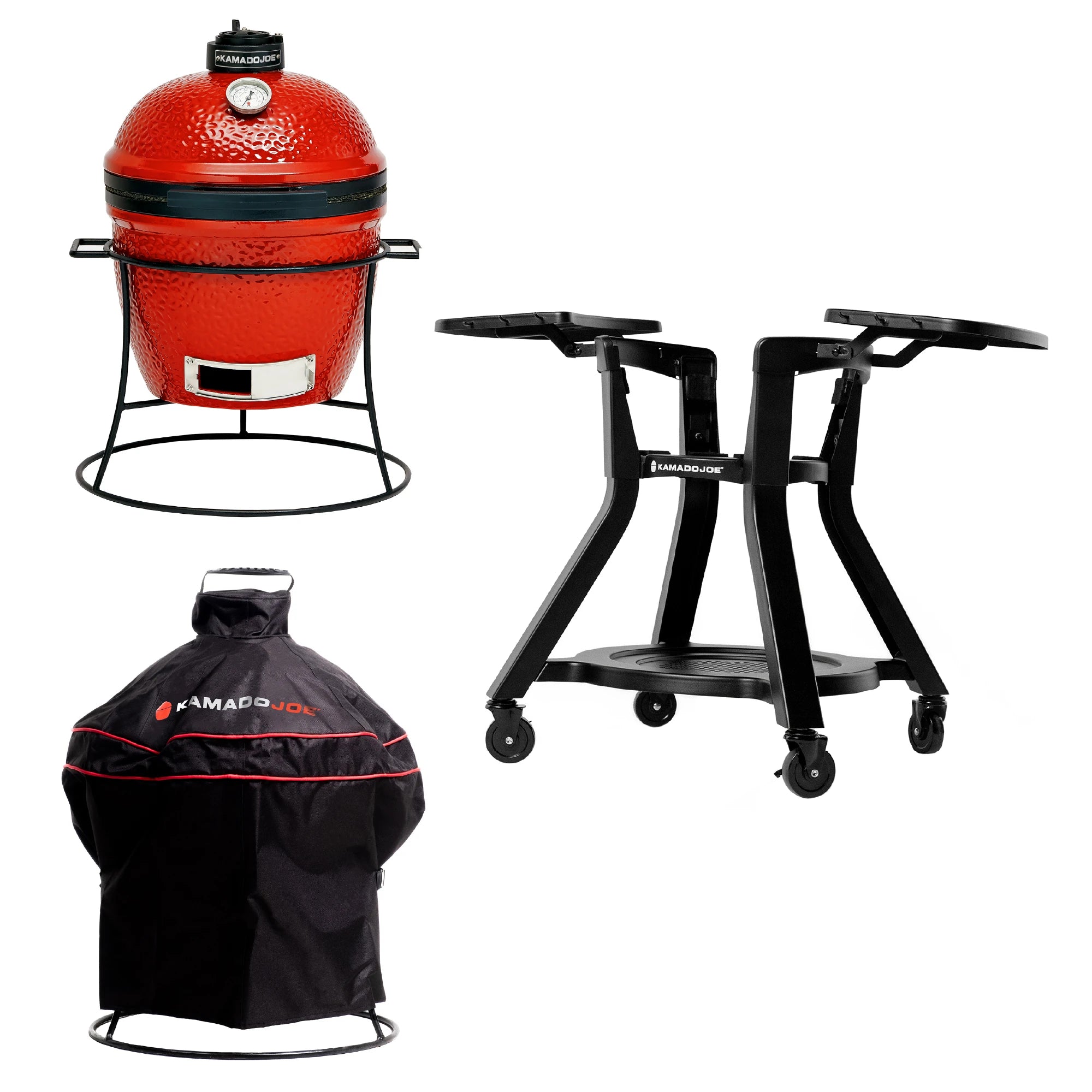 Image of Joe Jr® plus Cover and Cart with Side Shelves Bundle