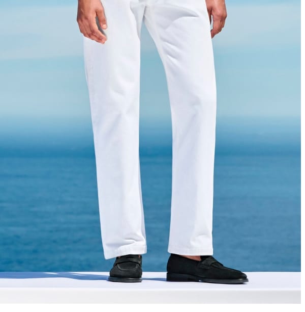 White denim trouser