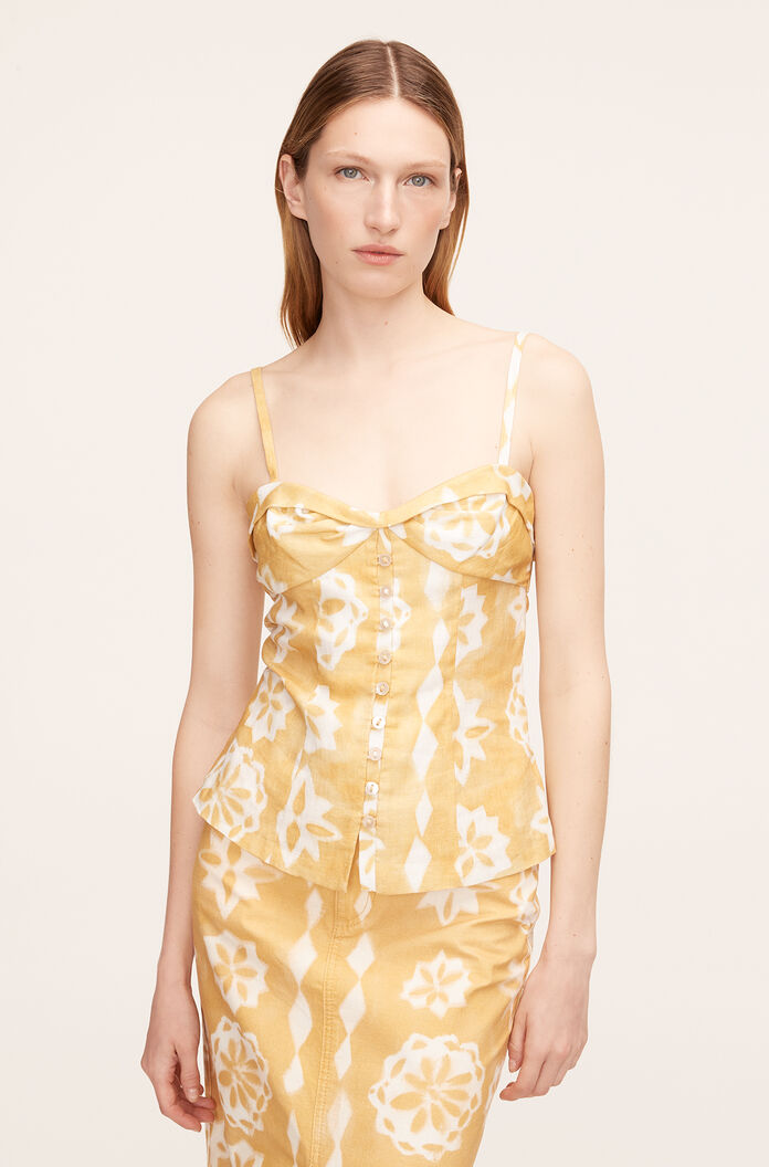 Image of Paper Fleur Button Front Tank