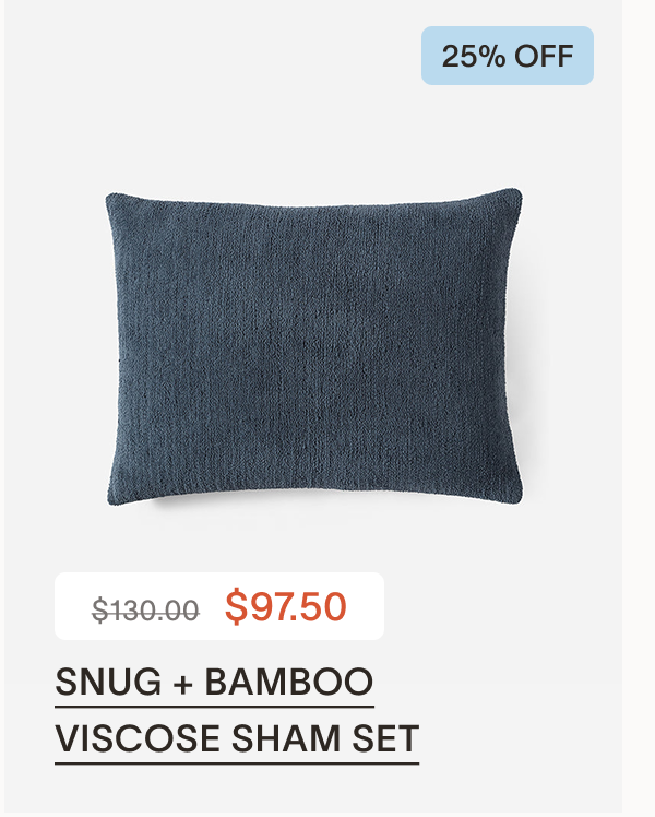 Snug + Bamboo Viscose Sham Set