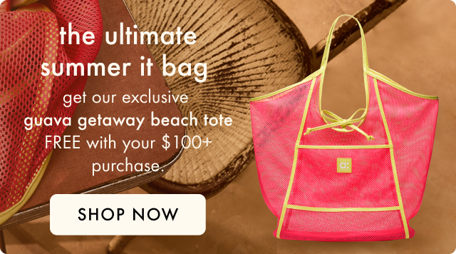 get a free beach tote with orders over $100